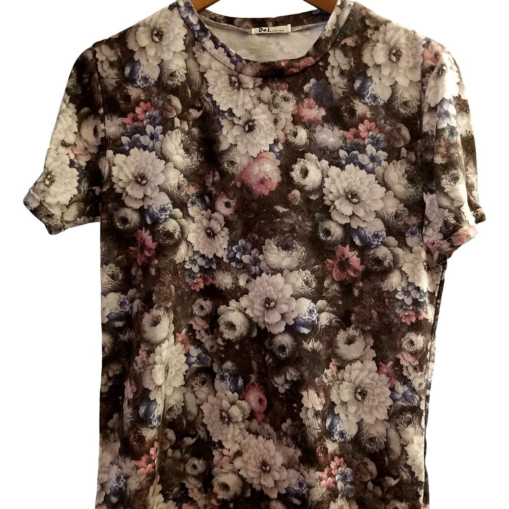Full Floral Print Tee